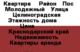 Квартира. › Район ­ Пос.Молодежный › Улица ­ Целиноградская › Этажность дома ­ 7 › Цена ­ 11 000 - Краснодарский край Недвижимость » Квартиры аренда   
